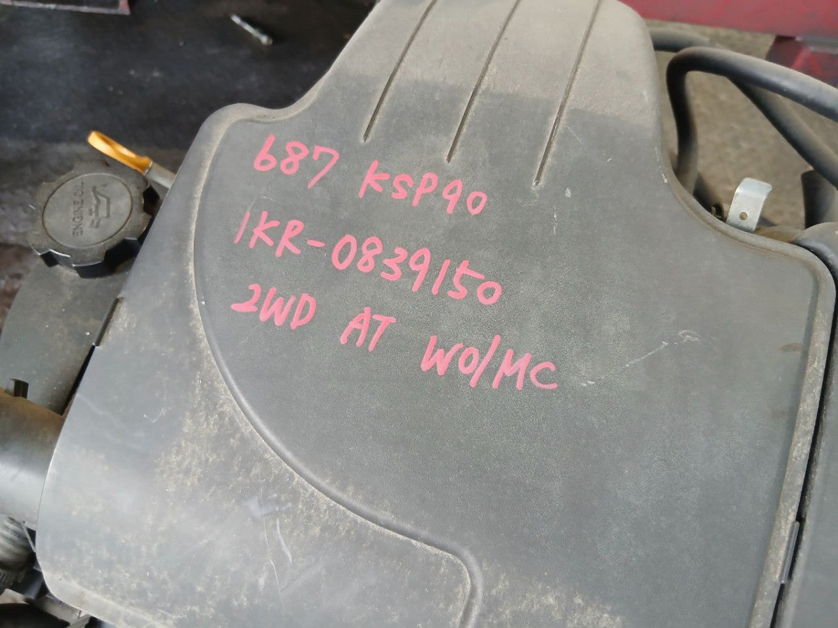 [USED ENGINE] TOYOTA VITZ KSP90 2009 1KR-FE FF AT 2WD #0403268015036