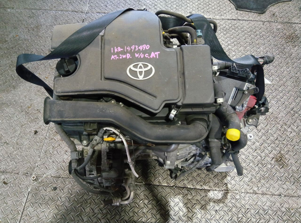 [USED ENGINE] TOYOTA VITZ KSP130 2014 1KR-FE FF AT 2WD #0403266011964