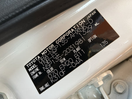 [CHOOSE PARTS] TOYOTA VITZ NSP135 2013 1NR-FE FF AT 4WD #0002002651546