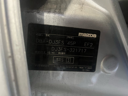 [CHOOSE PARTS] MAZDA DEMIO DJ3FS 2017 P3-VPS FF AT 2WD #0451000000478
