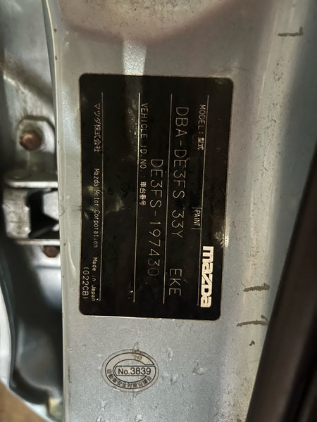 [CHOOSE PARTS] MAZDA DEMIO DE3FS 2009 ZJ-VEM FF AT 2WD #0451000000465