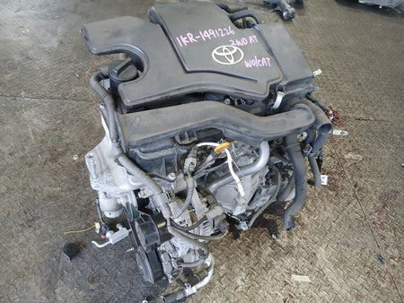 [USED ENGINE] TOYOTA VITZ KSP130 2014 1KR-FE FF AT 2WD #0403267013406