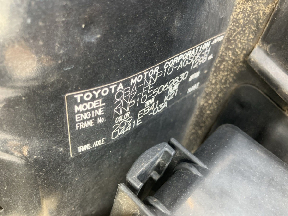 [CHOOSE PARTS] TOYOTA PORTE NNP10 2010 2NZ-FE FF AT 2WD #0001000015949