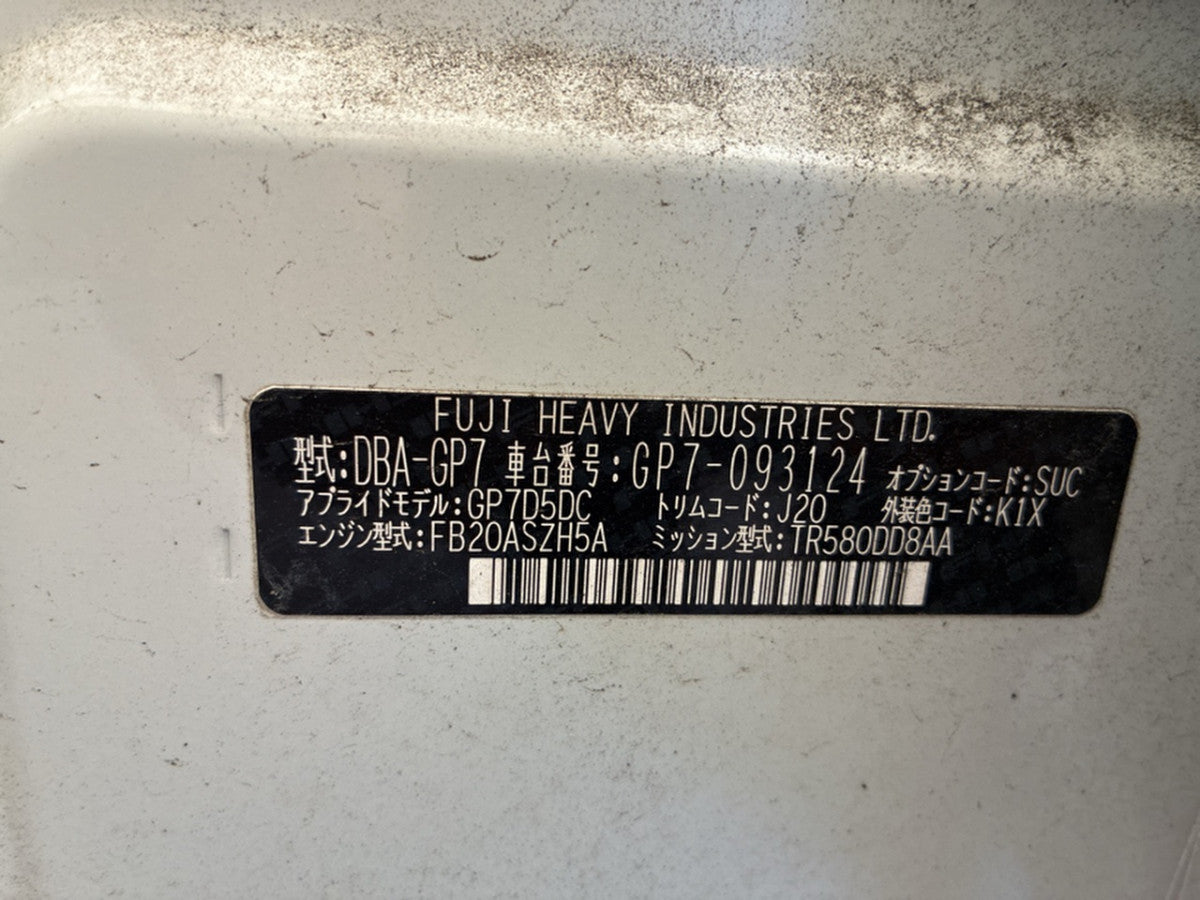[F BUMPER ASSY] SUBARU IMPREZA SPORTS GP7 2015 FB20 FF AT 4WD #0003263047859