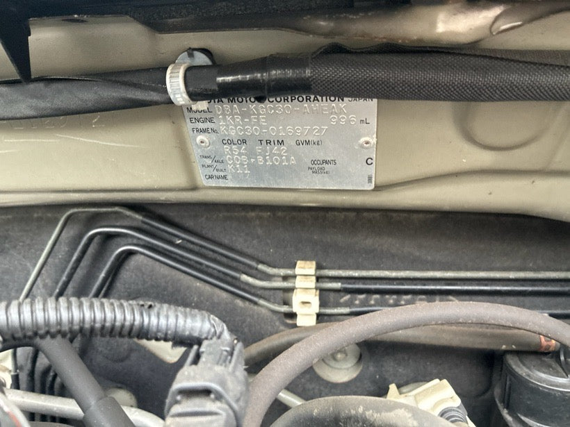 [CHOOSE PARTS] TOYOTA PASSO KGC30 2013 1KR-FE FF AT 2WD #0002002693050