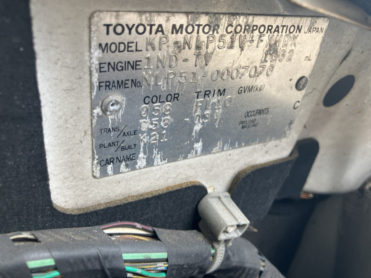 [CHOOSE PARTS] TOYOTA SUCCEED VAN NLP51V 2004 1ND-TV FF MT 2WD #0002002682577