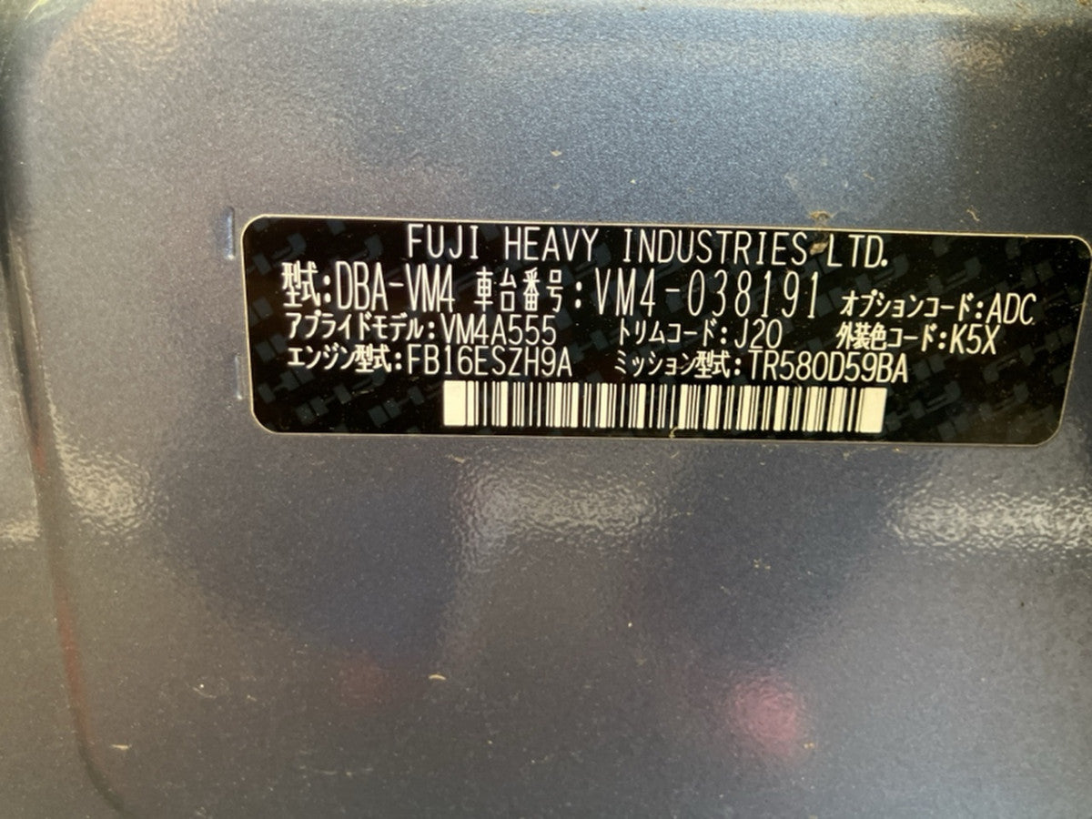 [CHOOSE PARTS] SUBARU LEVORG VM4 2015 FB16 FF AT 4WD #0002002661626