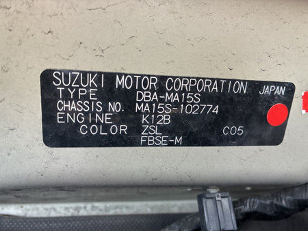 [CHOOSE PARTS] SUZUKI SOLIO MA15S 2011 K12B FF AT 2WD #0002002661613