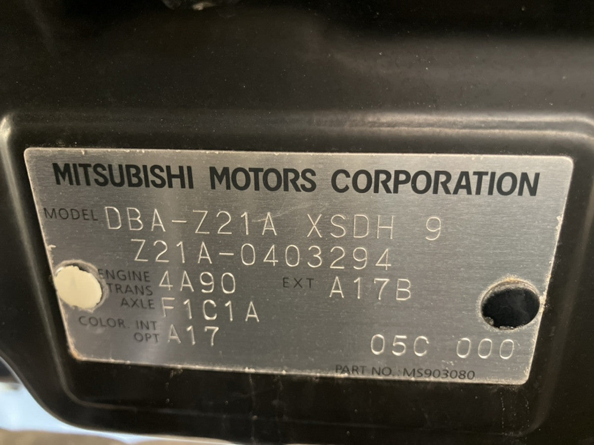[CHOOSE PARTS] MITSUBISHI COLT Z21A 2007 4A90 FF AT 2WD #0001000015805