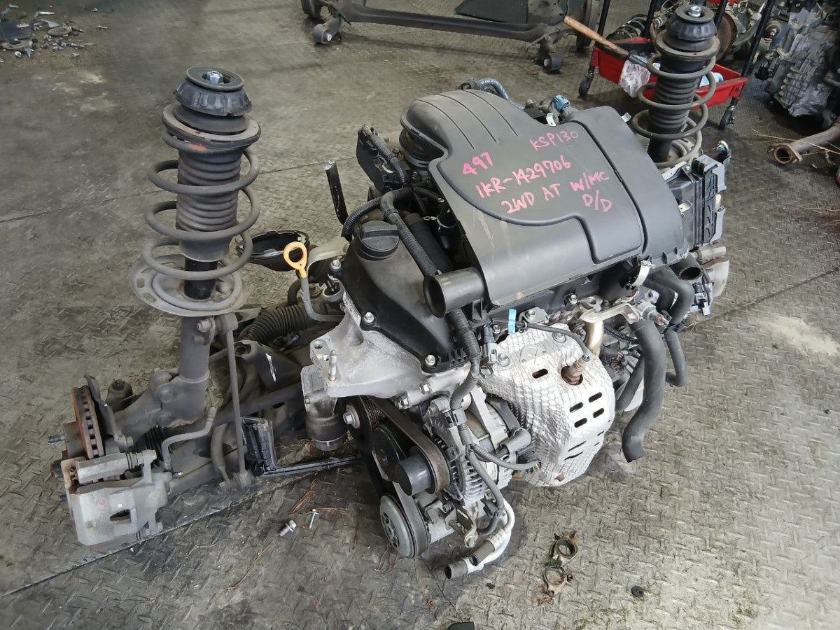 [USED ENGINE] TOYOTA VITZ KSP130 2013 1KR-FE FF AT 2WD #0403268014548