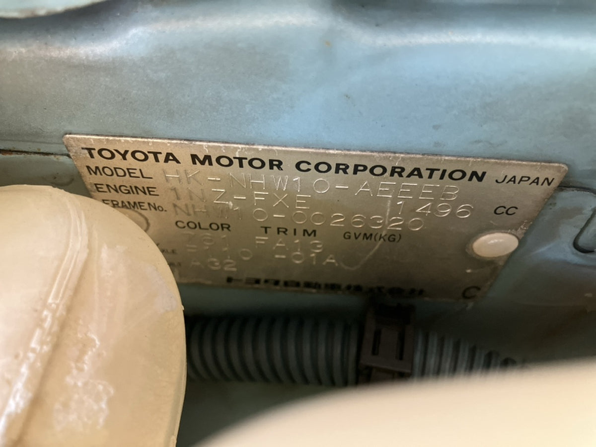 [CHOOSE PARTS] TOYOTA PRIUS NHW10 1999 1NZ-FXE FF AT 2WD #0001000015175