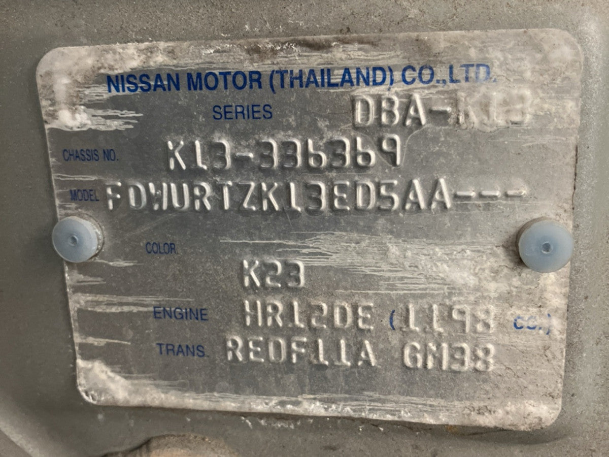 [CHOOSE PARTS] NISSAN MARCH K13 2011 HR12DE FF AT 2WD #0001000015843