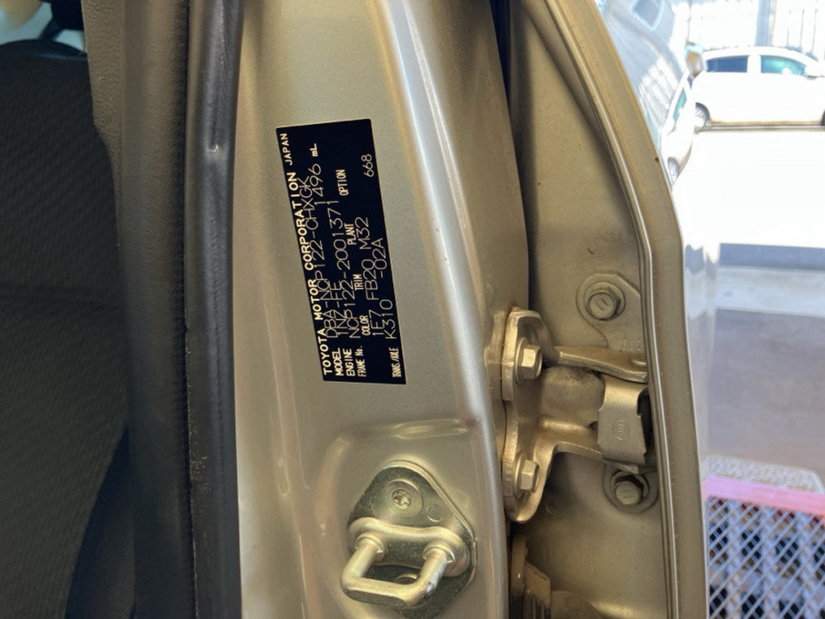 [USED ENGINE] TOYOTA RACTIS NCP122 2012 1NZ-FE FF AT 2WD #0003268141891