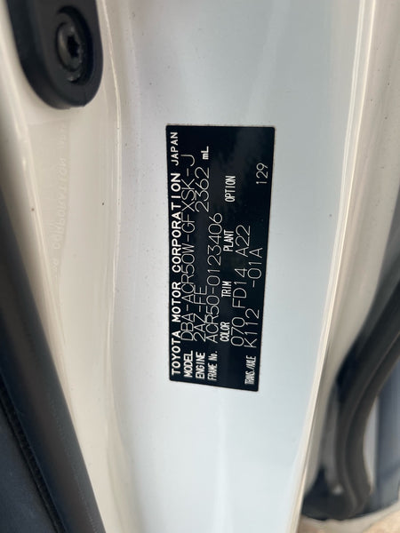 [CHOOSE PARTS] TOYOTA ESTIMA ACR50W 2010 2AZ-FE FF AT 2WD #0451000000475