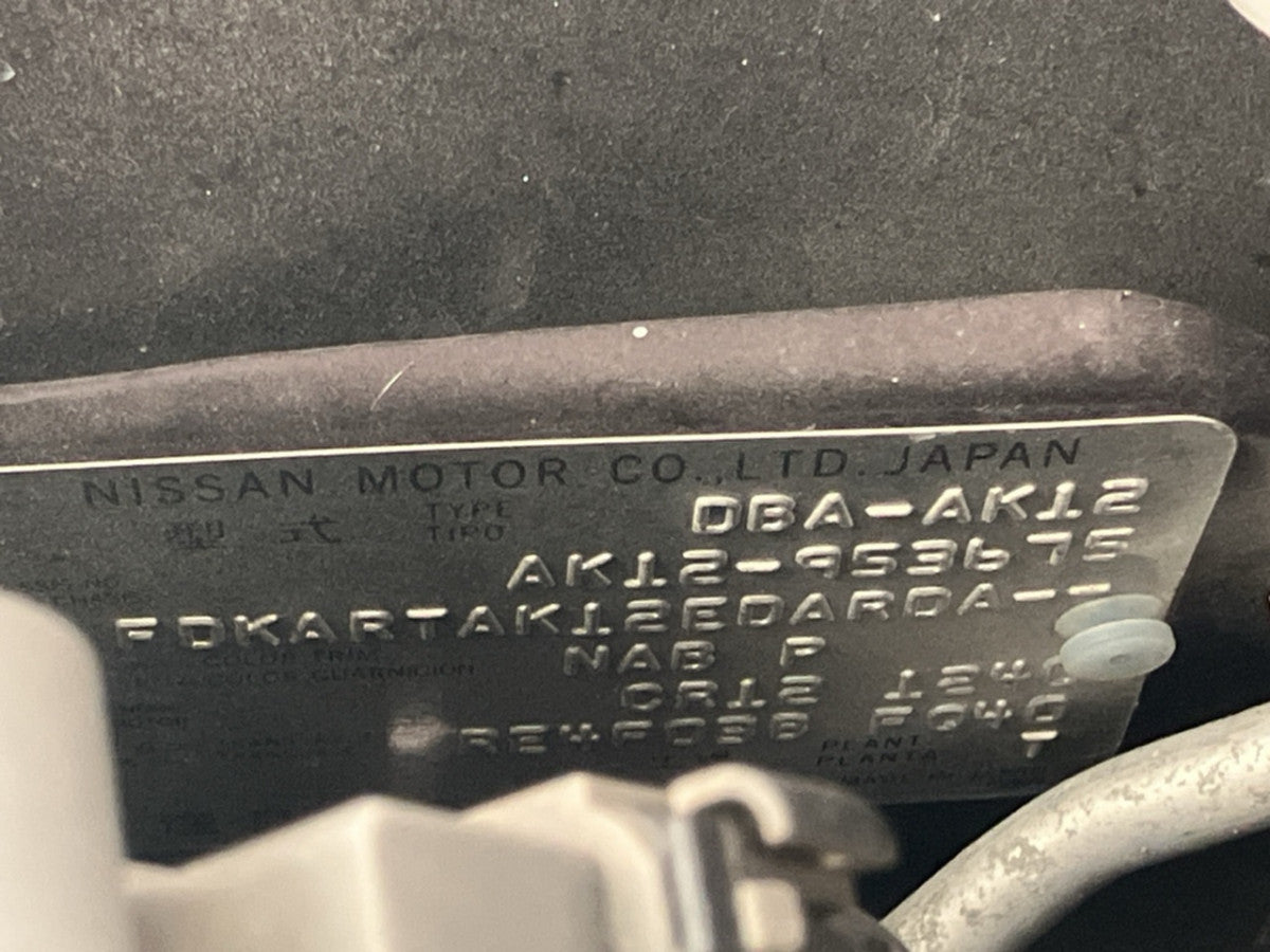 [CHOOSE PARTS] NISSAN MARCH AK12 2010 CR12DE FF AT 2WD #0001000015327