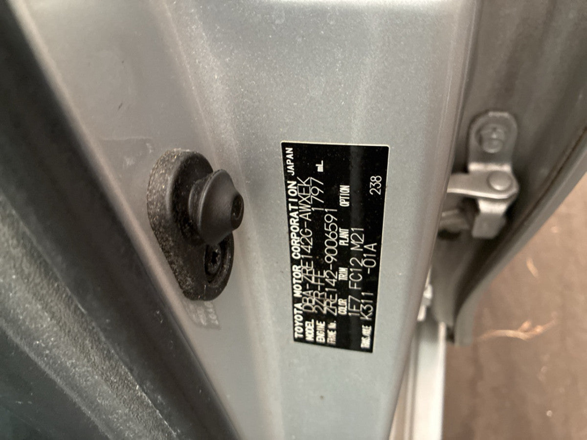 [CHOOSE PARTS] TOYOTA COROLLA FIELDER ZRE142G 2007 2ZR-FE FF AT 2WD #0001000009160