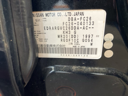 [CHOOSE PARTS] NISSAN SERENA FC26 2011 MR20DD FF AT 2WD #0001000003945