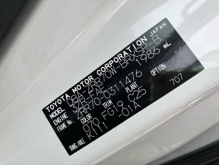 [CHOOSE PARTS] TOYOTA VOXY ZRR70W 2010 3ZR-FAE FF AT 2WD #0001000015951