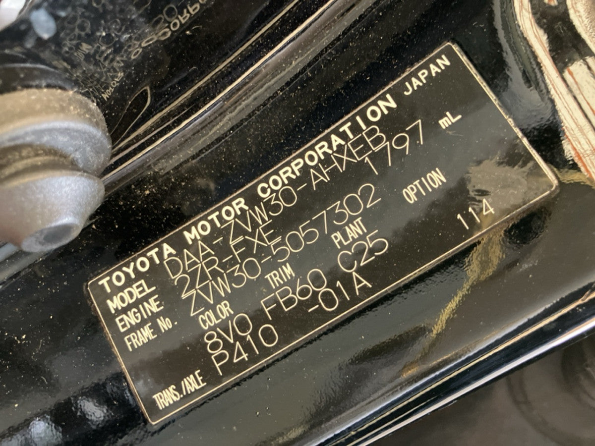 [CHOOSE PARTS] TOYOTA PRIUS ZVW30 2009 2ZR-FXE FF AT 2WD #0001000013482