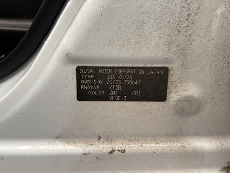 [CHOOSE PARTS] SUZUKI SWIFT ZC72S 2015 K12B FF AT 2WD #0002002630626