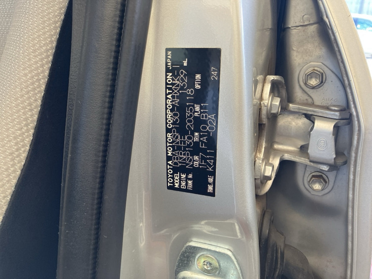 [CHOOSE PARTS] TOYOTA VITZ NSP130 2011 1NR-FE FF AT 2WD #0001000016068