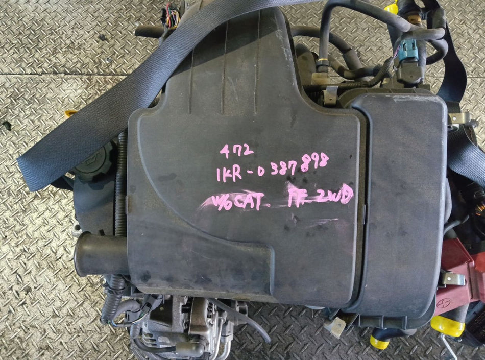 [USED ENGINE] TOYOTA BELTA KSP92 2007 1KR-FE FF AT 2WD #0403264007997