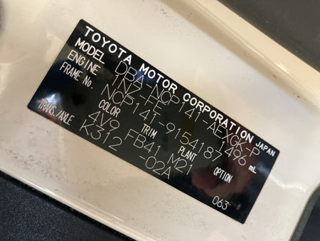 [USED ENGINE] TOYOTA PORTE NCP141 2015 1NZ-FE FF AT 2WD #0003266100014