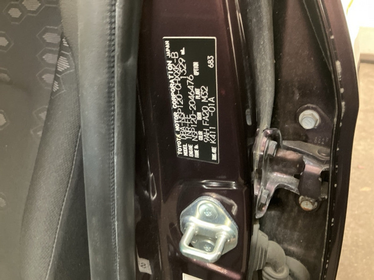 [USED ENGINE] TOYOTA RACTIS NSP120 2014 1NR-FE FF AT 2WD #0003262037553