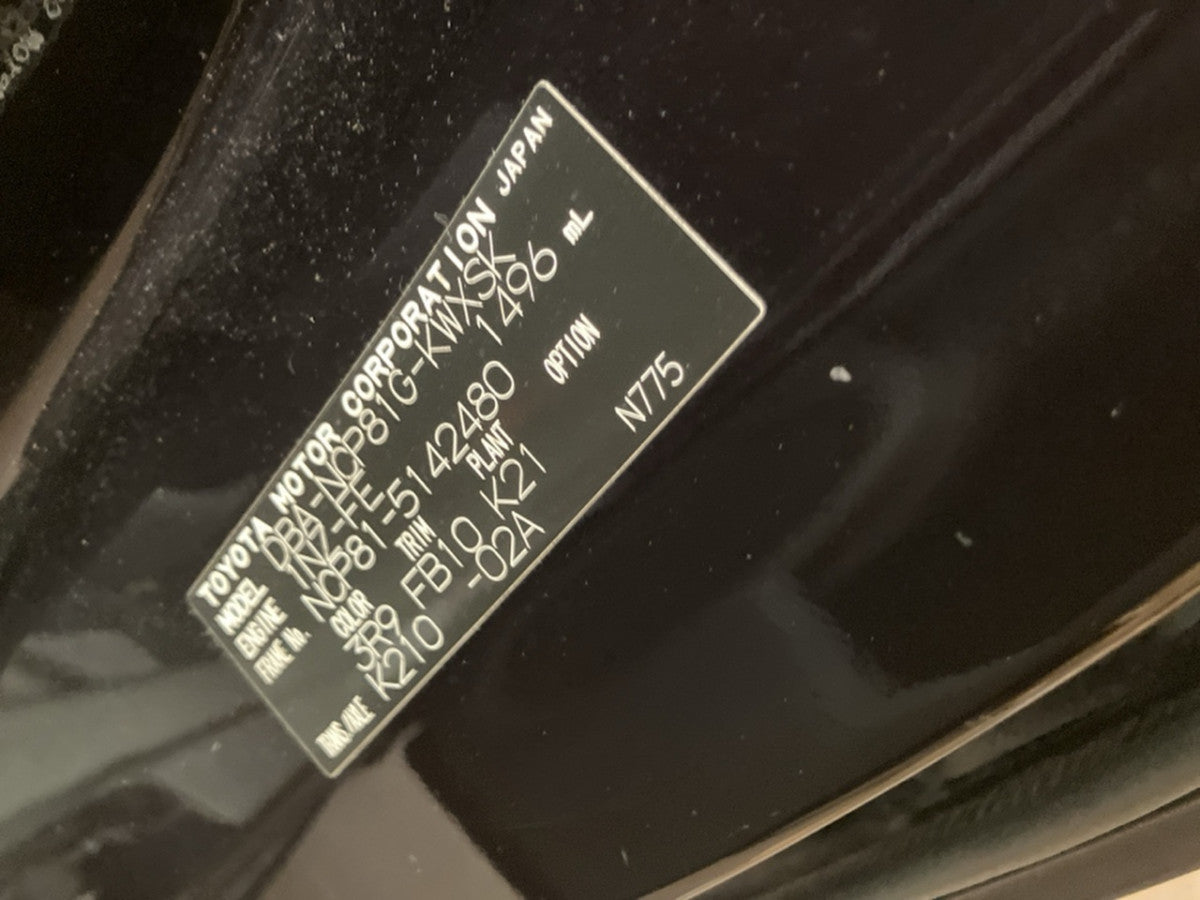 [CHOOSE PARTS] TOYOTA SIENTA NCP81G 2011 1NZ-FE FF AT 2WD #0001000016052