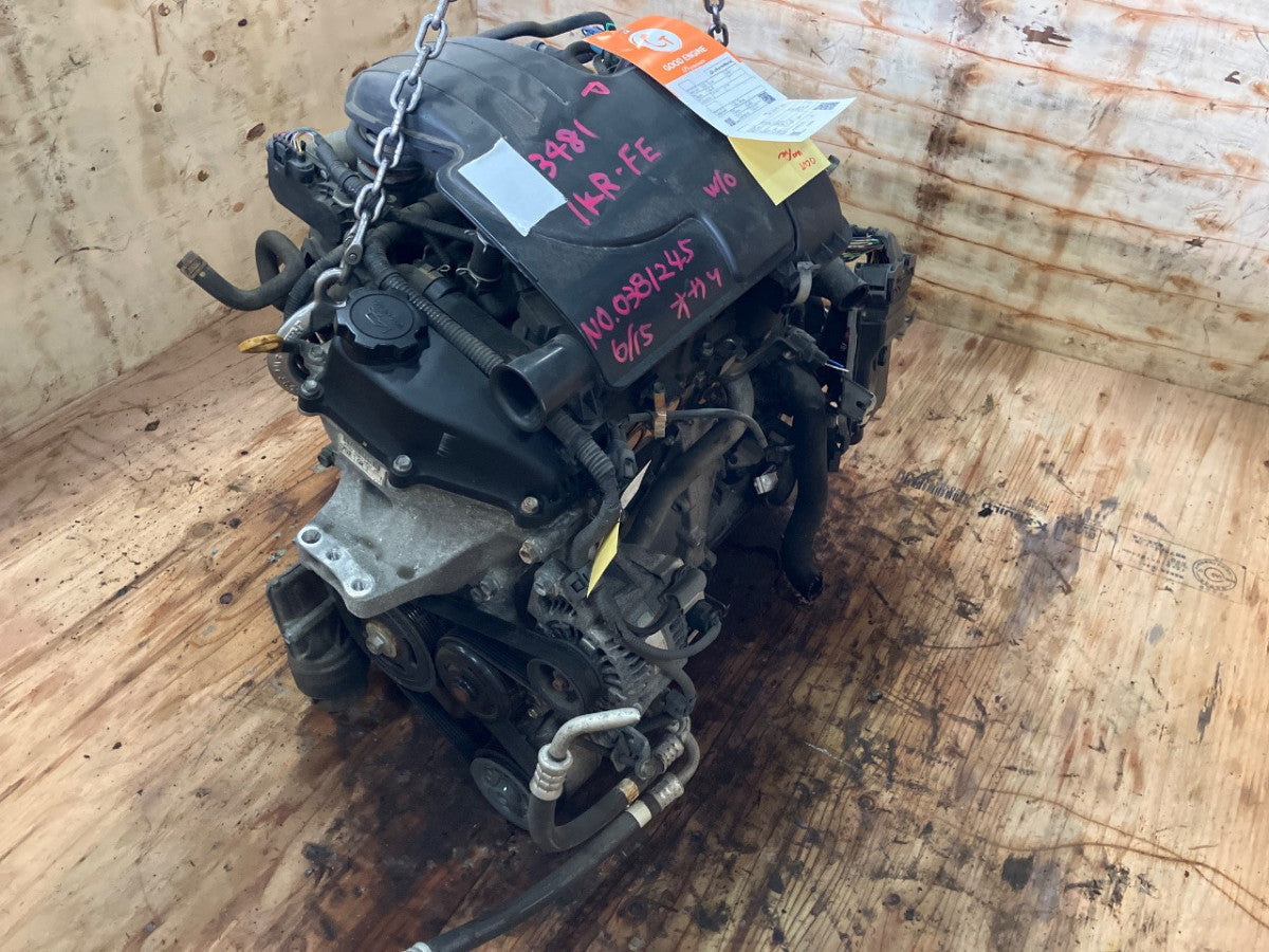 [USED ENGINE] TOYOTA VITZ KSP90 2007 1KR-FE FF AT 2WD #0003266102174