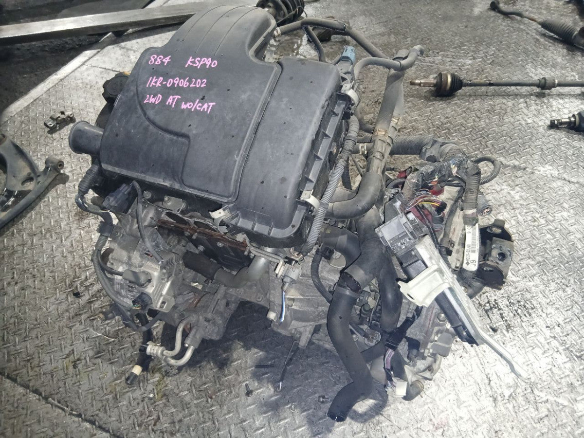 [USED ENGINE] TOYOTA VITZ KSP90 2009 1KR-FE FF AT 2WD #0403269017517