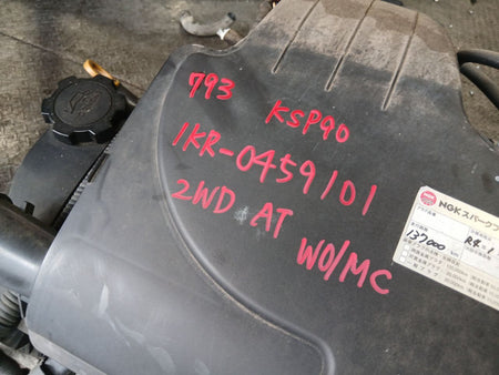 [USED ENGINE] TOYOTA VITZ KSP90 2007 1KR-FE FF AT 2WD #0403268015139