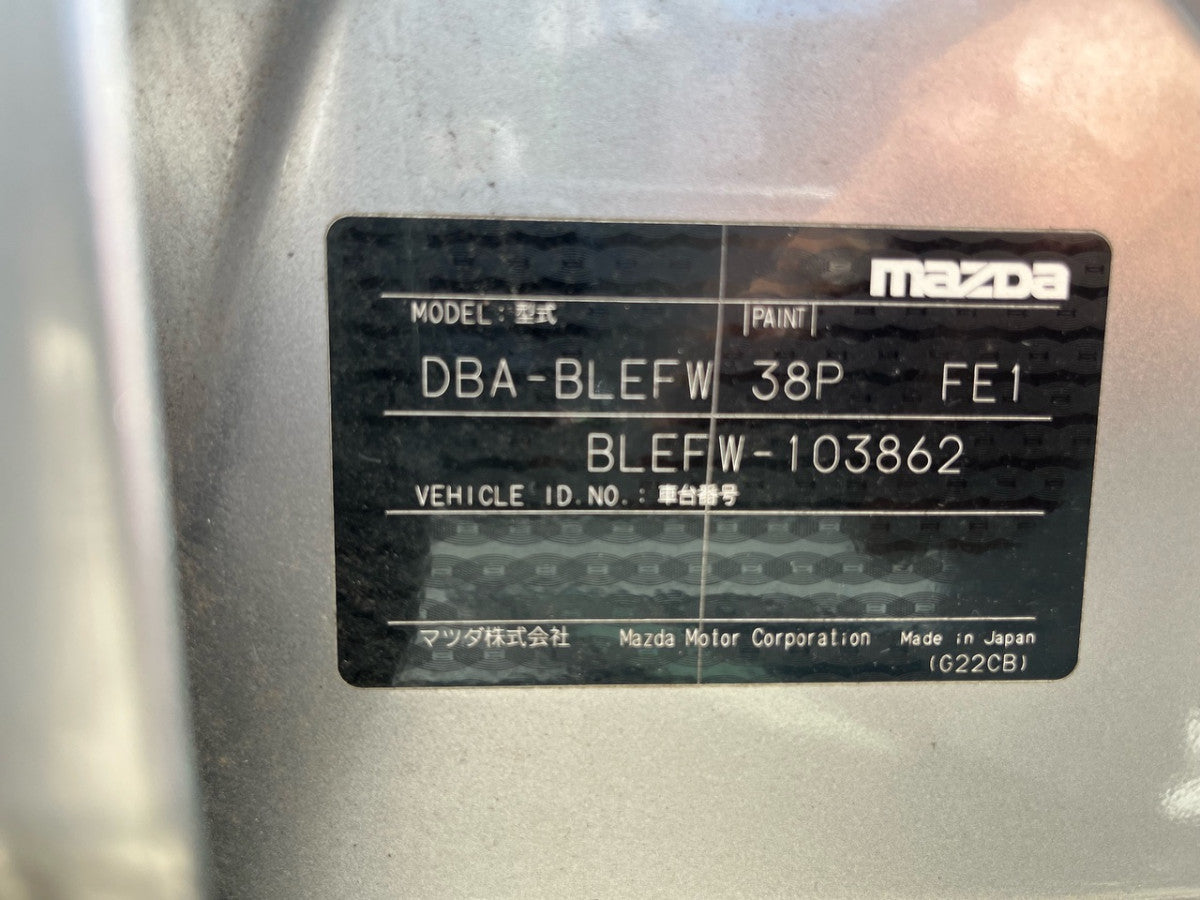 [CHOOSE PARTS] MAZDA AXELA SPORT BLEFW 2009 LF-VDS FF AT 2WD #0451000000491