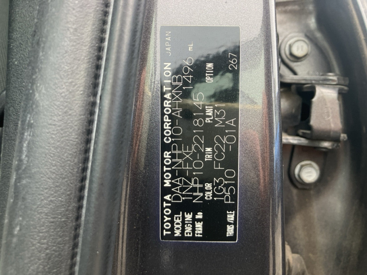 [CHOOSE PARTS] TOYOTA AQUA NHP10 2013 1NZ-FXE FF AT 2WD #0002002651437