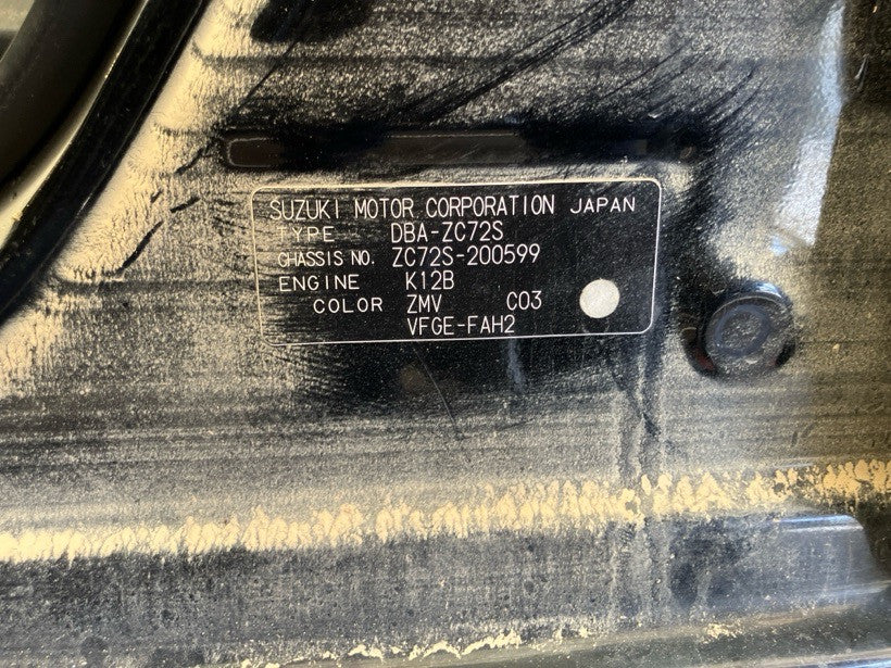 [CHOOSE PARTS] SUZUKI SWIFT ZC72S 2012 K12B FF AT 2WD #00020026A3265