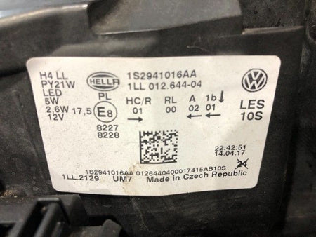 [HEADLIGHT ASSY RH] VOLKSWAGEN up! AACHYW 2017 CHY FF AT 2WD #0003251813196