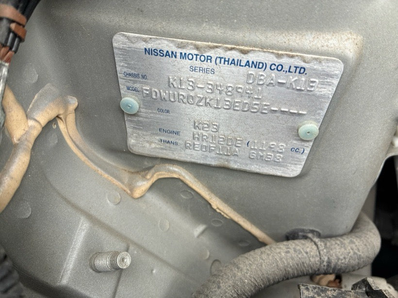 [CHOOSE PARTS] NISSAN MARCH K13 2011 HR12DE FF AT 2WD #0001000015787