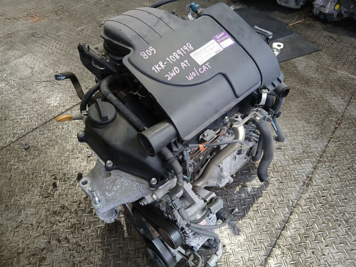 [USED ENGINE] TOYOTA VITZ KSP90 2010 1KR-FE FF AT 2WD #0403269016416