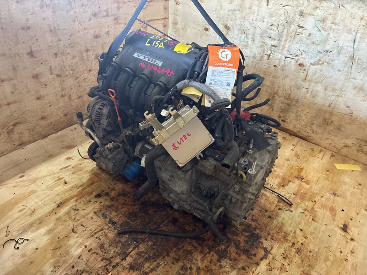 [USED ENGINE] HONDA MOBILIO SPIKE GK1 2005 L15A FF AT 2WD #0003267119685