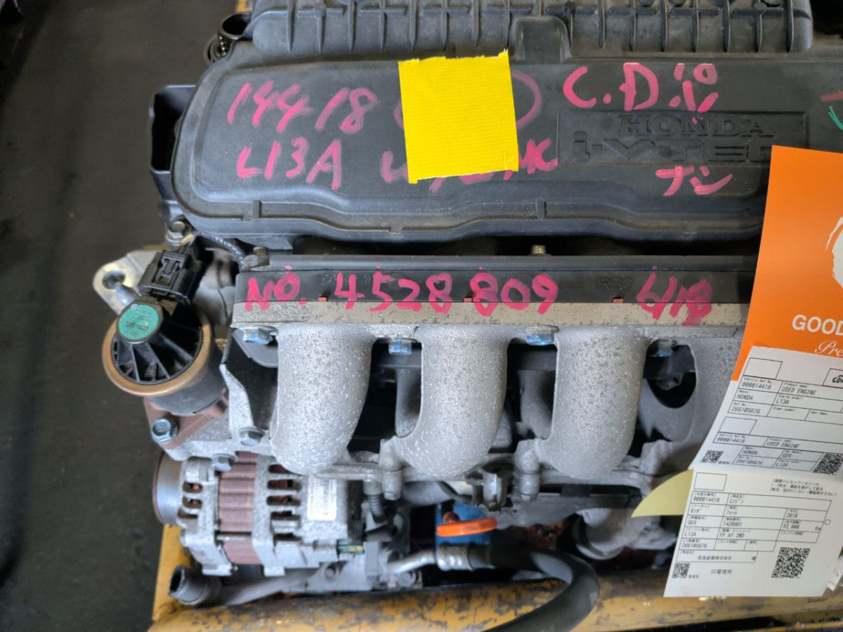 [USED ENGINE] HONDA FIT GE6 2010 L13A FF AT 2WD #0003266105676