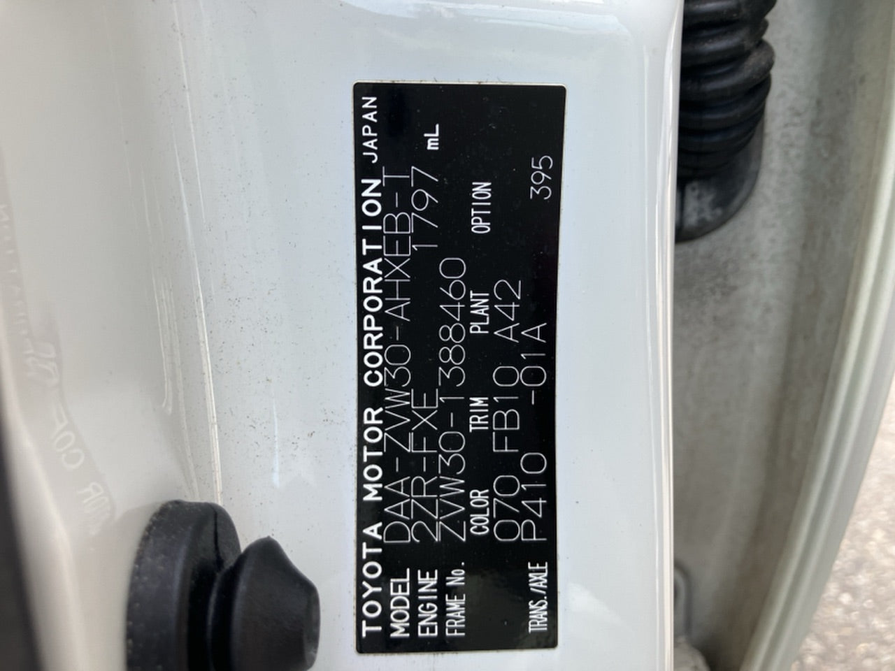 [CHOOSE PARTS] TOYOTA PRIUS ZVW30 2011 2ZR-FXE FF AT 2WD #0002002672022