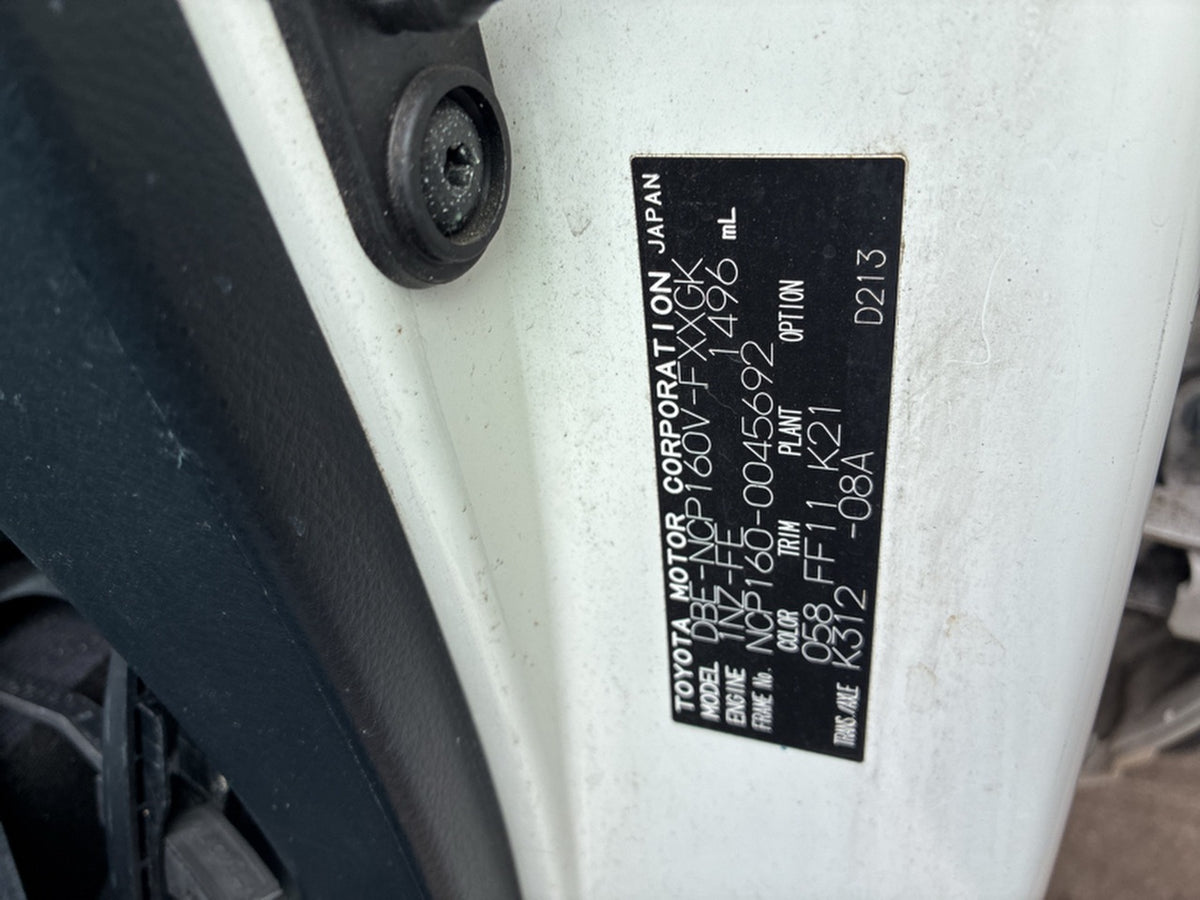 [CHOOSE PARTS] TOYOTA SUCCEED VAN NCP160V 2016 1NZ-FE FF AT 2WD #0002002672117