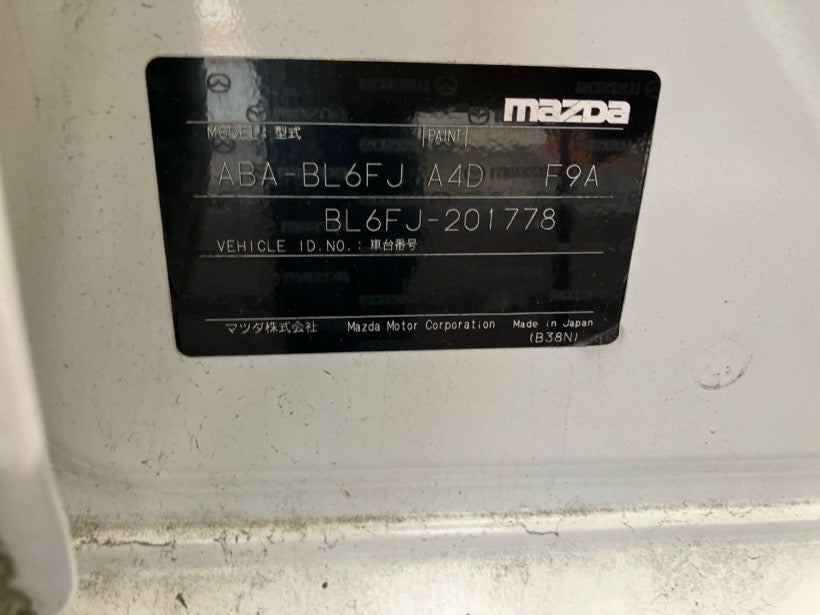 [CHOOSE PARTS] MAZDA AXELA BL6FJ  Z6 FF MT 2WD #0001000016675