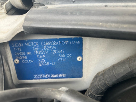 [CHOOSE PARTS] SUZUKI JIMNY JB23W 1999 K6A FF AT 2WD #0001000015445