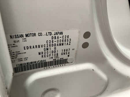 [CHOOSE PARTS] NISSAN SERENA C26 2011 MR20DD FF AT 2WD #0001000009140