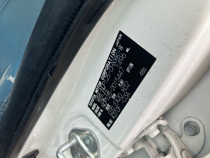 [CHOOSE PARTS] TOYOTA RACTIS NCP125 2014 1NZ-FE FF AT 4WD #0001000016618