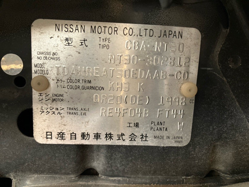 [CHOOSE PARTS] NISSAN X-TRAIL NT30 2006 QR20DE FF AT 4WD #0002002682499