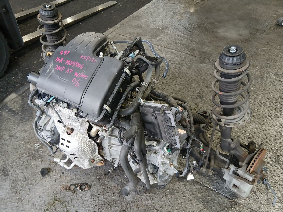 [USED ENGINE] TOYOTA VITZ KSP130 2013 1KR-FE FF AT 2WD #0403268014548