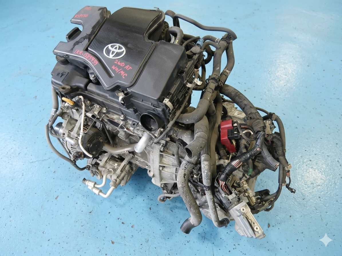 [USED ENGINE] TOYOTA VITZ KSP130 2015 1KR-FE FF AT 2WD #0403268015410