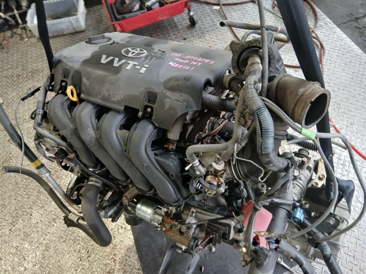 [USED ENGINE] TOYOTA COROLLA NZE121 2005 1NZ-FE FF MT 2WD #0403268015242